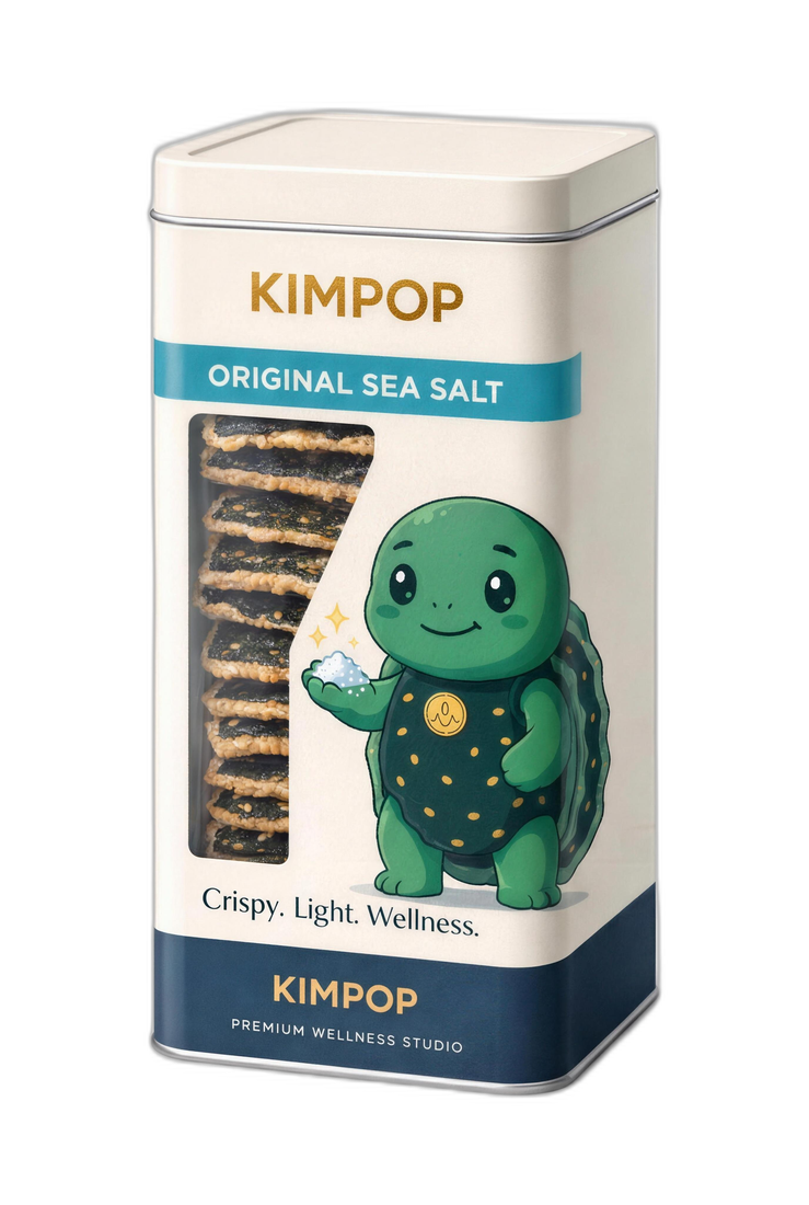 KIM-POP Original Sea Salt seaweed tin